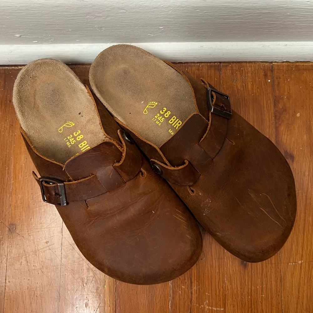 Birkenstock Boston Brown Leather